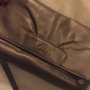 Classy Leather Coach Clutch, BRAND NEW!!